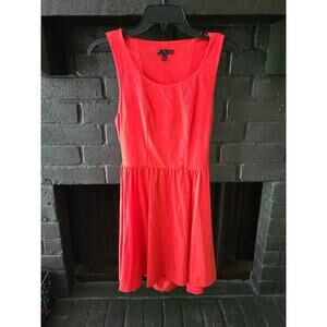 VANS off The Wall Coral mini dress cutout back size Medium